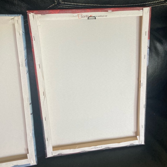 Santin Canvas Wall Art: 3 Piece Panels of Abstract Tree & Cloud Scene - Picture 12 of 13